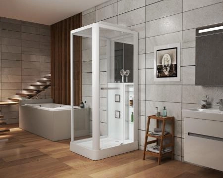 Душевая кабина GROSSMAN GR122 (80x100x225) гидромассажная с радио