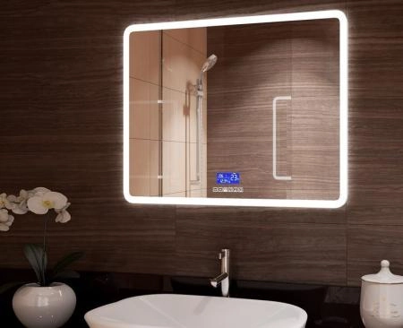 Зеркало Континент Demure LED 915х685 с многофункциональной панелью ЗЛП99