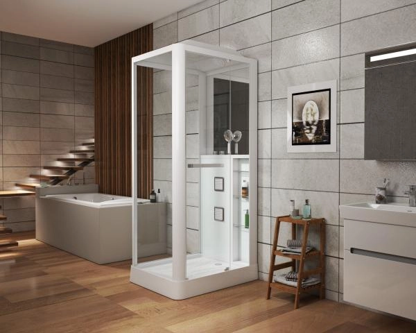 Душевая кабина GROSSMAN GR122 (80x100x225) гидромассажная с радио