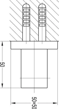 Настенный держатель лейки CEZARES CZR-F-SO2-01 хром