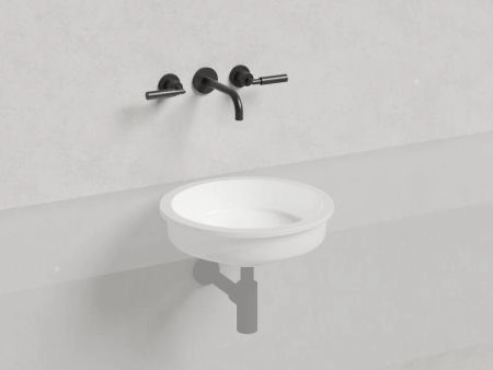 Раковина Salini MAREA 05 S-Stone матовая 42x42 1802205M встраиваемая