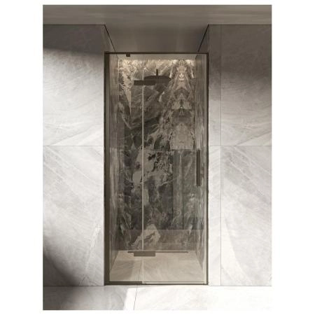 Душевая дверь KNOTLOR HDIP090CG0GM 90х200, оружейная сталь