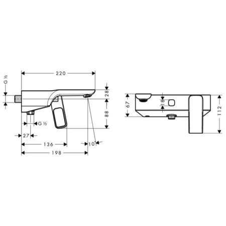 Axor Urquiola 11420000 Смеситель для ванны