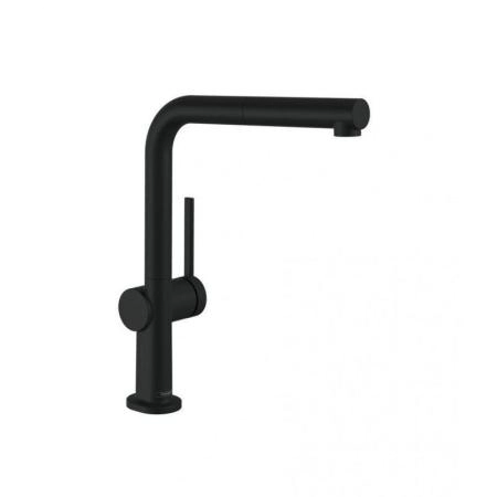 Hansgrohe 72809670 Talis M54 Смеситель для кухни 270 мм, выдвижной Г излив, матовый черный