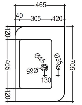 Раковина Jaquar Alive ALS-WHT-85601 71 см встраиваемая