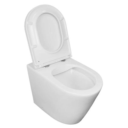 Унитаз приставной Azario Teramo 580х360х430 быстросъемное сиденье с микролифтом (AZ-1003DNR)