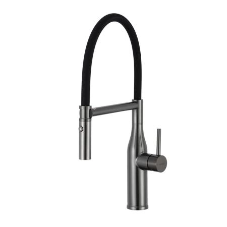 Смеситель GAPPO G4098-29 для кухни с гибким изливом, оружейная сталь