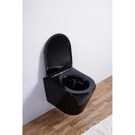 Унитаз Esbano CLAVEL (Black) подвесной безободковый микролифт