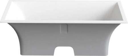 Ванна GOOD DOOR Мадрид 170х80 литьевой мрамор серый