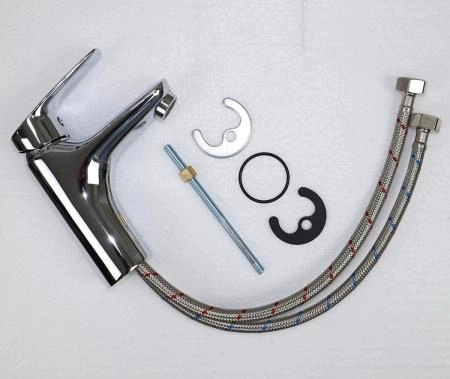 Смеситель для раковины AZARIO EVORA хром (AZ-WKE168043C)