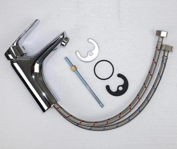 Смеситель для раковины AZARIO EVORA хром (AZ-WKE168043C)