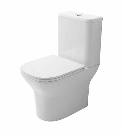 Унитаз напольный Azario Iris 380х600х775 безободковый GEBERIT, сиденье микролифт (AZ-8353 GB)