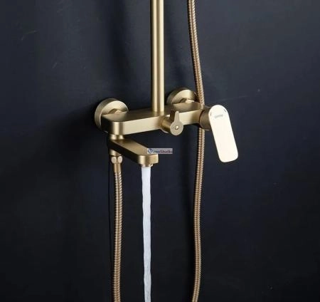 Душевая система Gappo G2448-3 сатин золотой с изливом