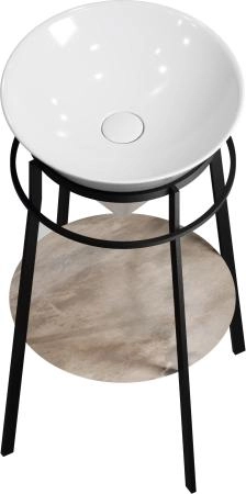 Металлическая структура Kerama Marazzi CONO КОНО CO.44\BLK.M напольная 44, черная матовая