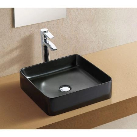 Раковина Ceramalux NC 1305MB Black matt 40 см на столешницу