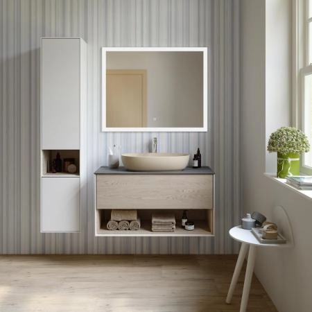 Раковина Kerama Marazzi PLAZA ПЛАЗА PLR.wb.60\SAN накладная 60, песочная матовая