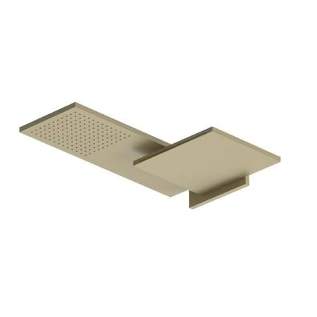 Fantini Venezia Двойной верхний душ, латунь, настенный, цвет: Matt British Gold PVD