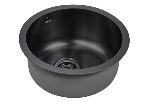 Кухонная мойка Paulmark WERRA PM404646-GM вороненая сталь D460мм нерж. Сталь