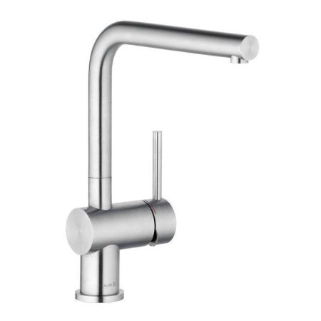 Смеситель KLUDI L STEEL 45803F877 для кухни нержавеющая неполированная сталь