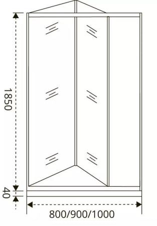 Душевая дверь GOOD DOOR INFINITY SD-100-C-CH 100 прозрачное