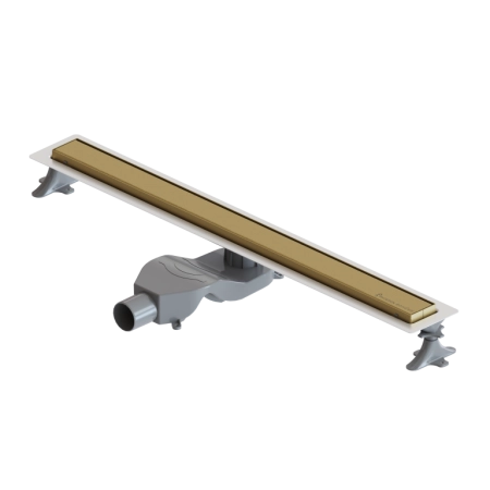 Душевой лоток Boheme Premium Linear 80см, нерж.сталь МАТ ЗОЛОТО 982-80-MG