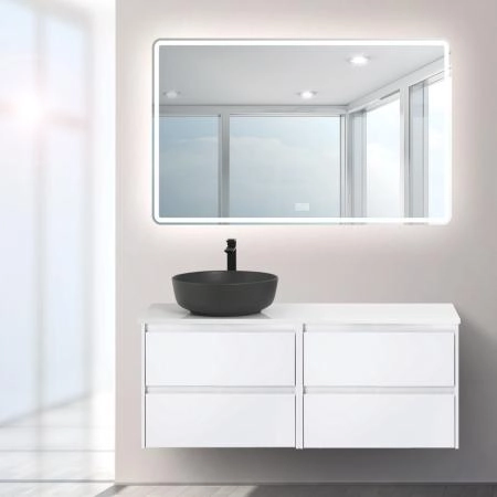 Тумба под раковину Belbagno KRAFT Bianco Opaco подвесная KRAFT-600-2C-SO-BO