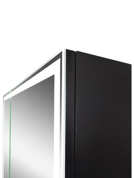 Зеркало-шкаф Континент Mirror Box black Led 1000х800