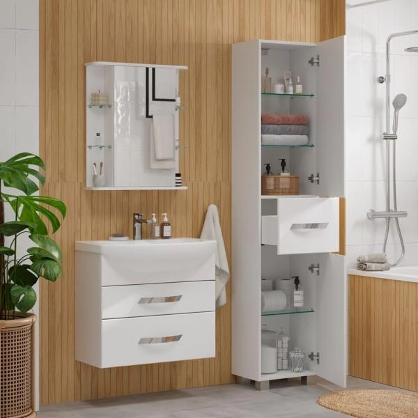 Пенал для ванной напольный Volna Onda 40