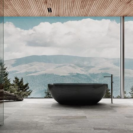 Ванна Vincea VBT-6T01B 1700х750х550 Solid Surface черный