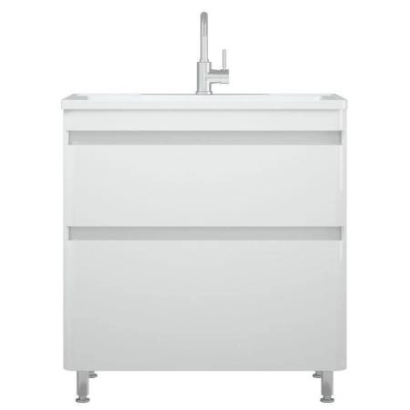Тумба под раковину Corozo Алабама 80 Z2, белая напольная, Adel 80