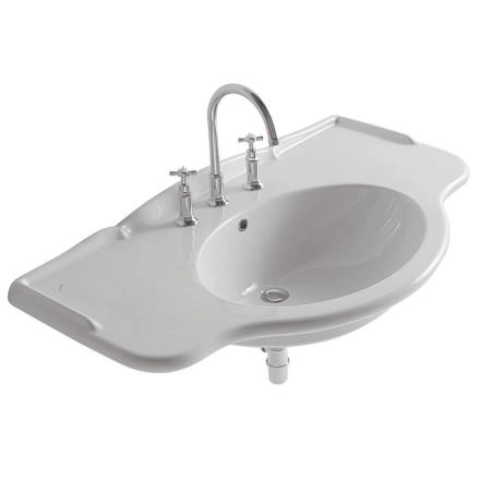 Globo Paestum Раковина 110x60 см, 1 отв., цвет: белый