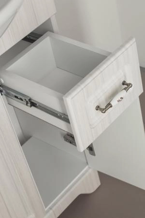 Тумба под раковину Style Line Elfante Олеандр-2 75 (2ящ.) напольная с дверками, рельеф пастель