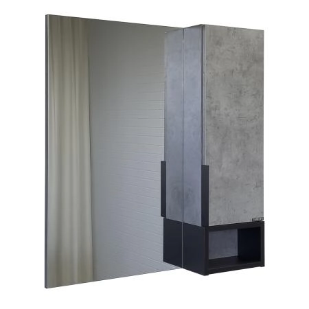 Зеркало-шкаф Comforty Франкфурт-75 00-00011079 бетон светлый