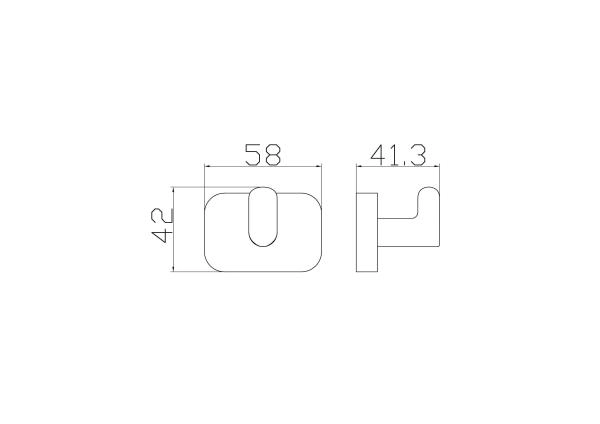 Крючок для ванной WONZON & WOGHAND GRAFFITY, Брашированное золото (WW-9315-BG)