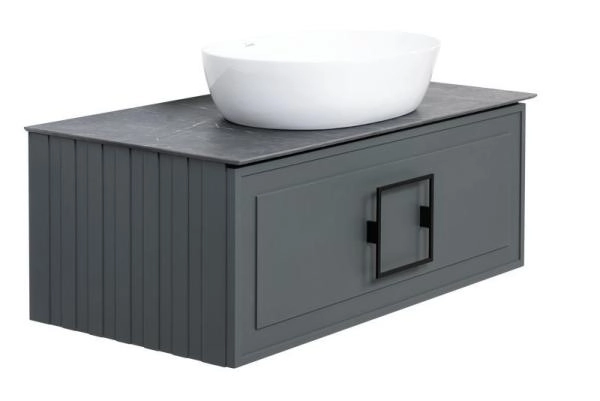 Столешница La Fenice Granite Black Olive Light Lappato 80 см , Черная Керамогранит