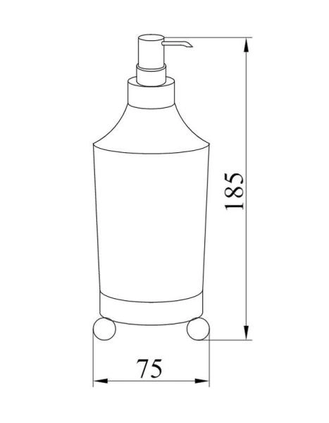 Настольный Диспенсер Boheme HERMITAGE CHROME 10389