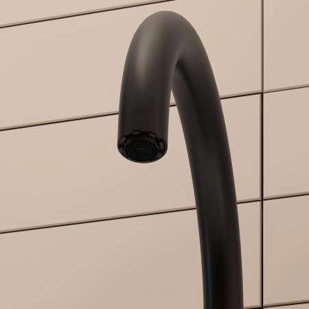 Смеситель VitrA Flow Soft  A4341936EXP с поворотным изливом однорычажный матовый черный латунь
