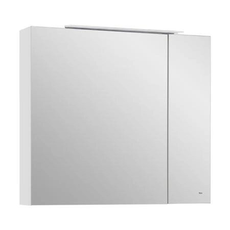 Roca Oleta Зеркальный шкаф 80х70см., c LED-светильником , цвет: белый матовый