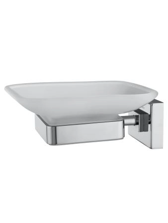 Мыльница с держателем WONZON & WOGHAND FLAT, Хром (WW-9722)