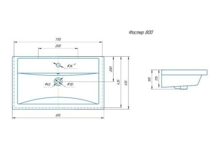 Тумба Corozo Мадисон 80 Z2, Люкс белая, Сомо 80 / Фостер 80  (раковина отдельно)
