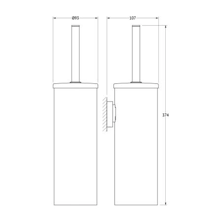 Туалетный ерш с крышкой  ARTWELLE Harmonie HAR 053 хром