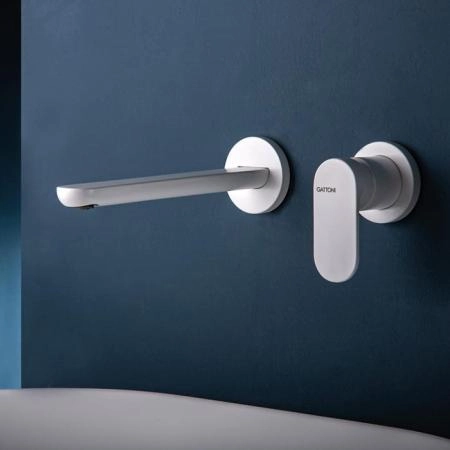 Gattoni H2Omix7000 Смеситель для раковины, встраиваемый, с GBOX, цвет: белый матовый