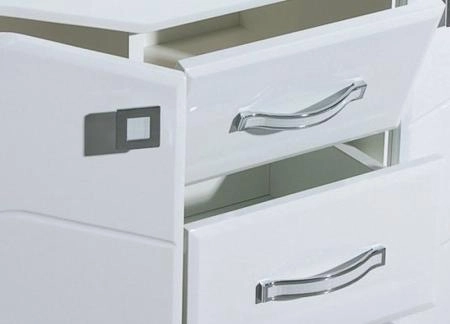 Тумба под раковину Bellezza Джулия 85 напольная с 2 ящ. (Элеганс) белая