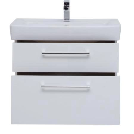 Тумба Dreja Q MAX 80 см под умывальник Q-80, белый глянец, подвесная
