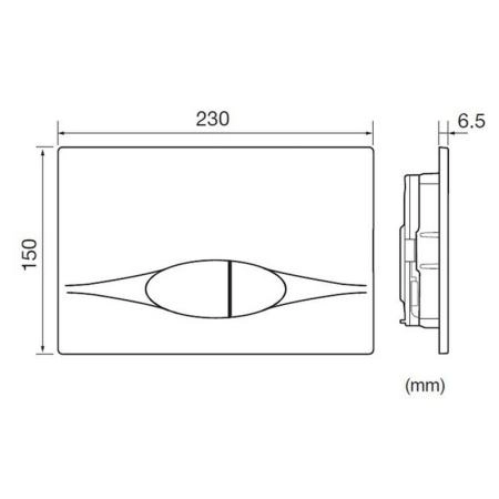 Панель смыва Jacob Delafon E29026-01R белая