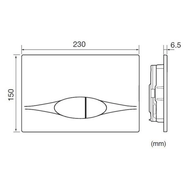 Панель смыва Jacob Delafon E29026-01R белая