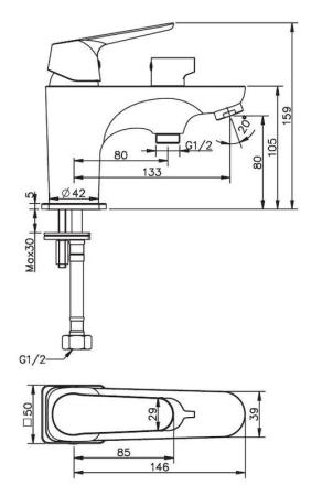 Смеситель для ванны и душа ESKO New York NY 53 хром