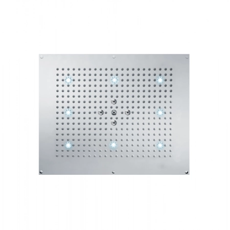 BOSSINI Dream Верхний душ 570 x 470 мм, с 8 LED RGB, 2 режима (дождь, распыление), блок питания/управления, Cromoterapia, цвет: хром
