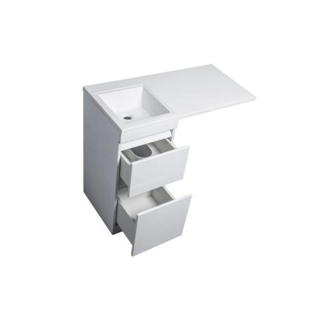 Тумба напольная Style Line Даллас 100, Люкс белая, PLUS