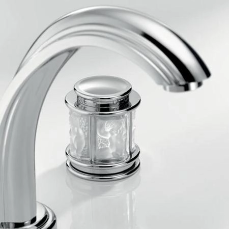THG Ange Смеситель для раковины, 3 отв., цвет: хром